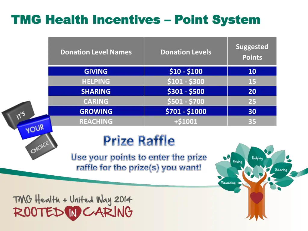 tmg health incentives tmg health incentives point