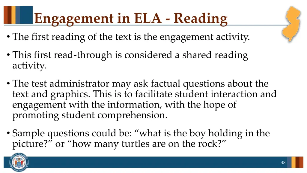 engagement in ela reading the first reading