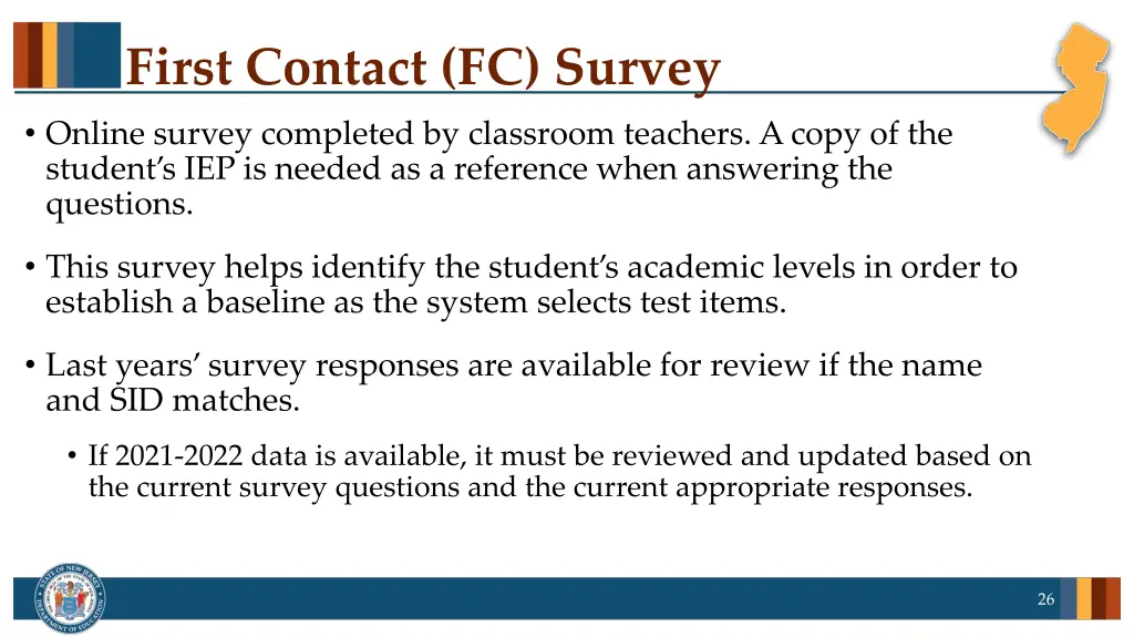 first contact fc survey online survey completed