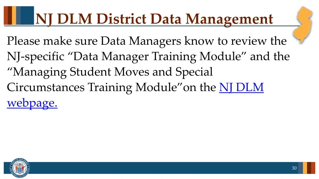 nj dlm district data management