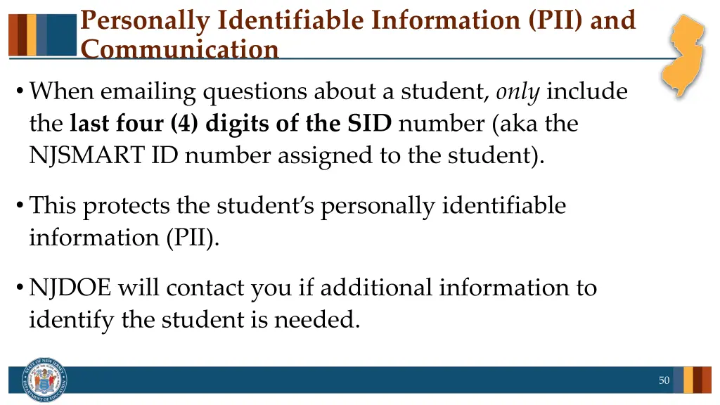 personally identifiable information