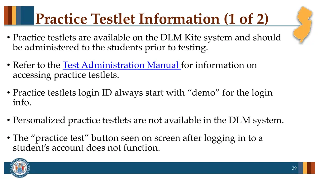 practice testlet information 1 of 2 practice