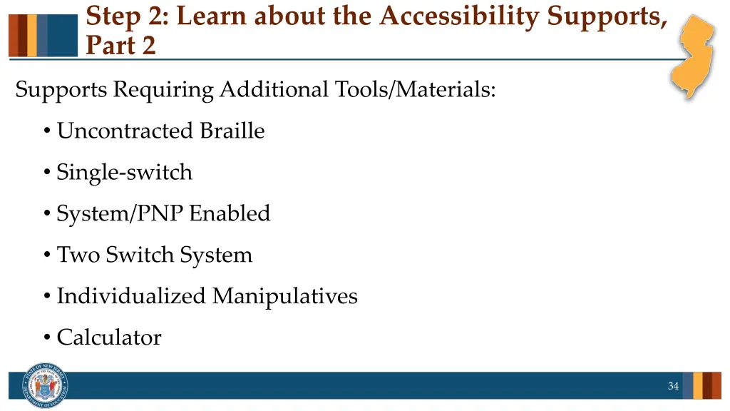 step 2 learn about the accessibility supports 1