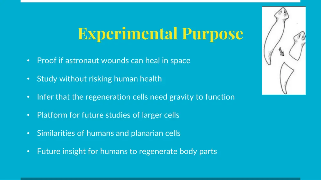 experimental purpose