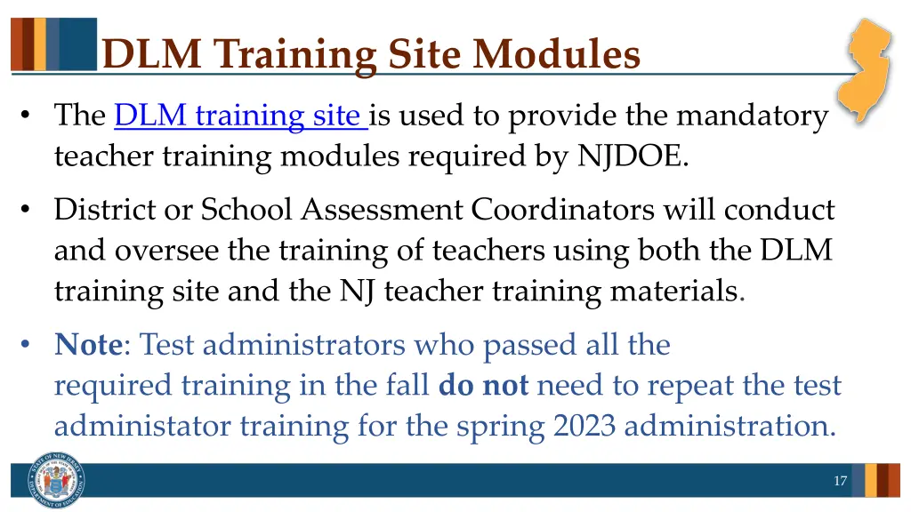 dlm training site modules