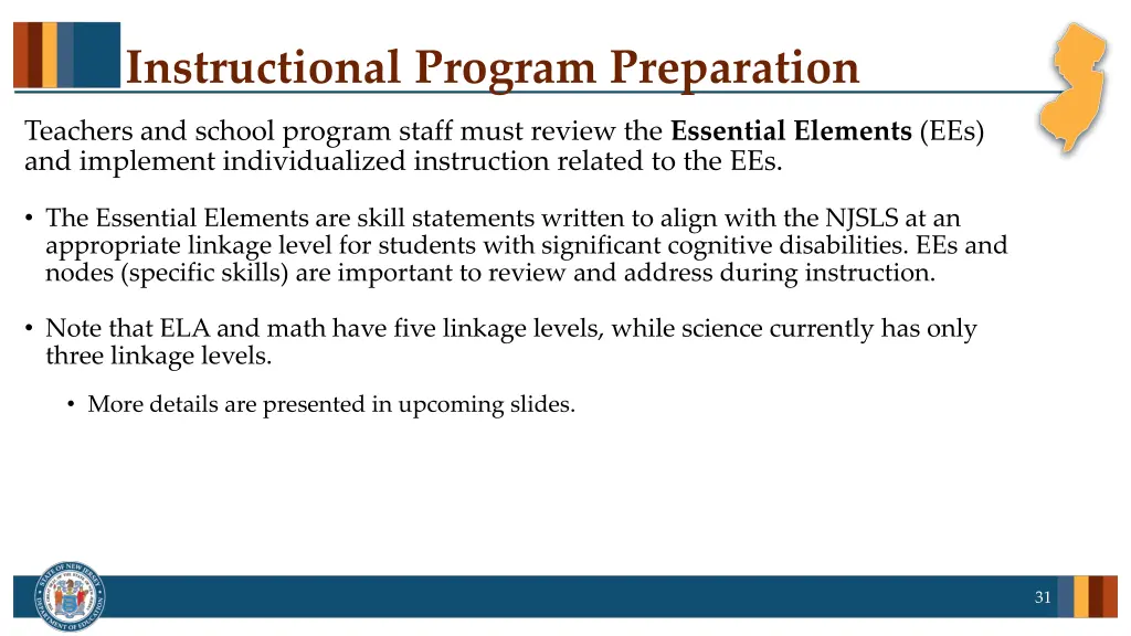 instructional program preparation