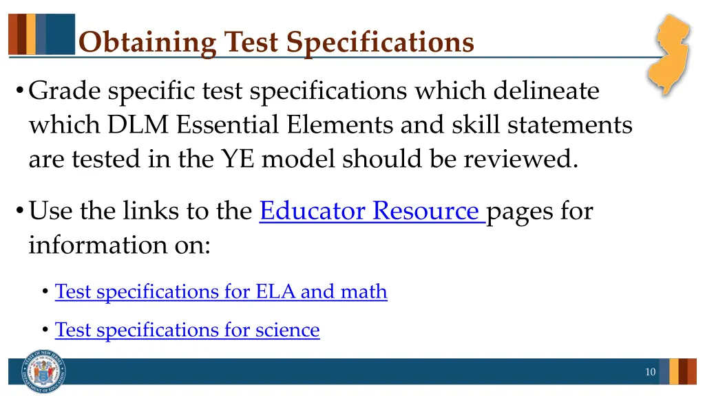 obtaining test specifications