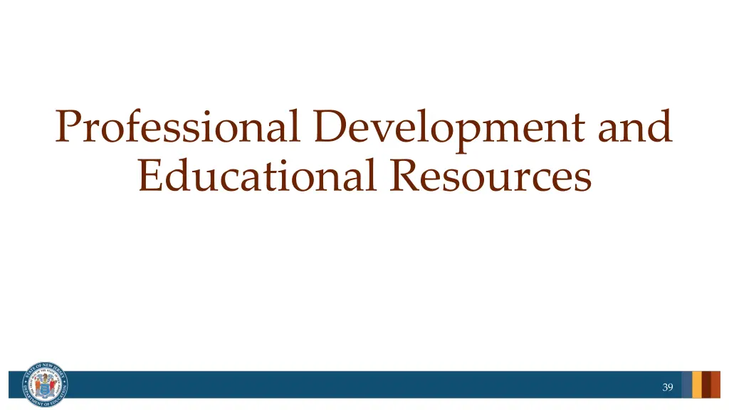 professional development and educational resources