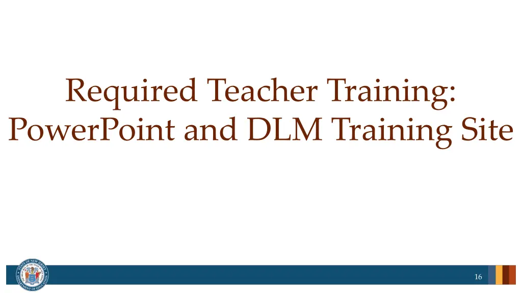 required teacher training powerpoint