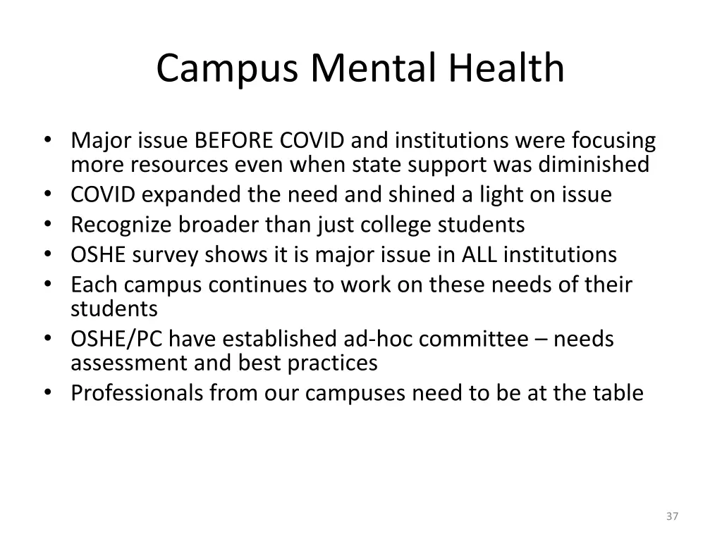 campus mental health