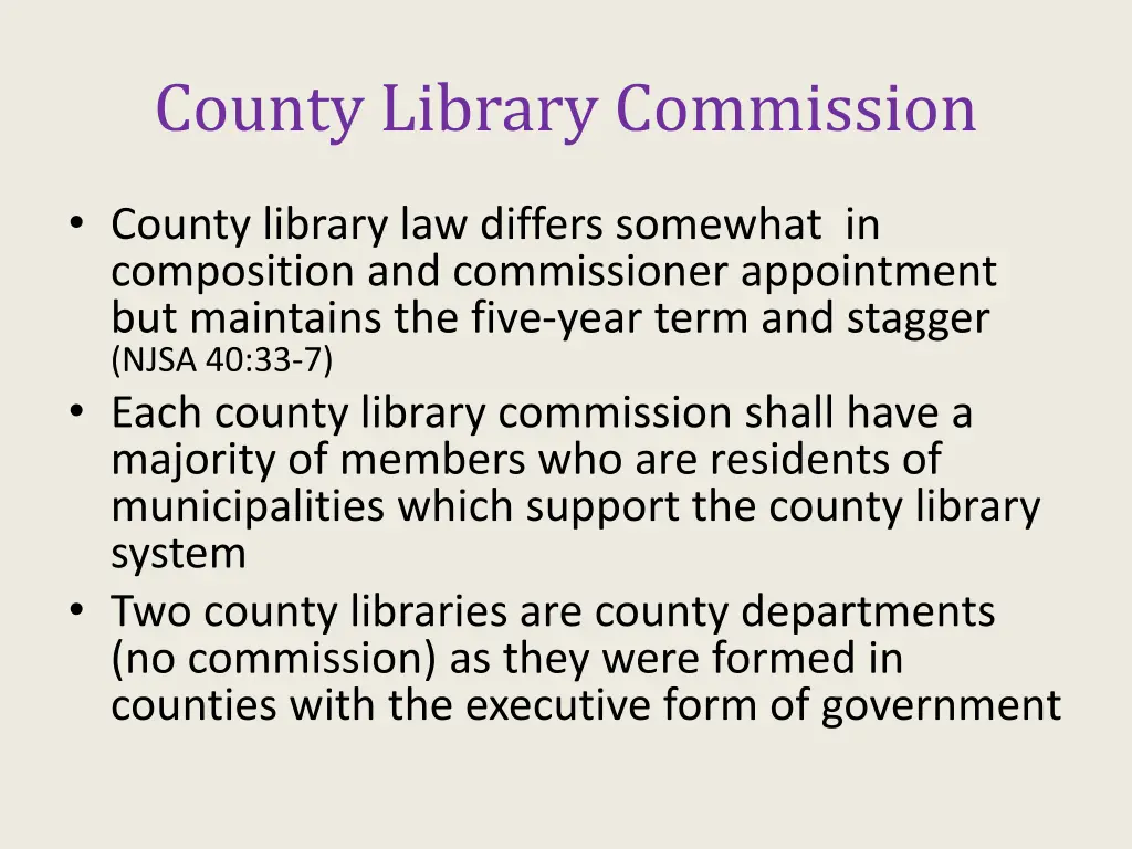 county library commission