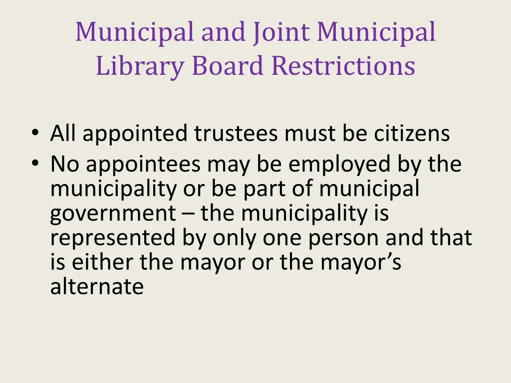 municipal and joint municipal library board 1