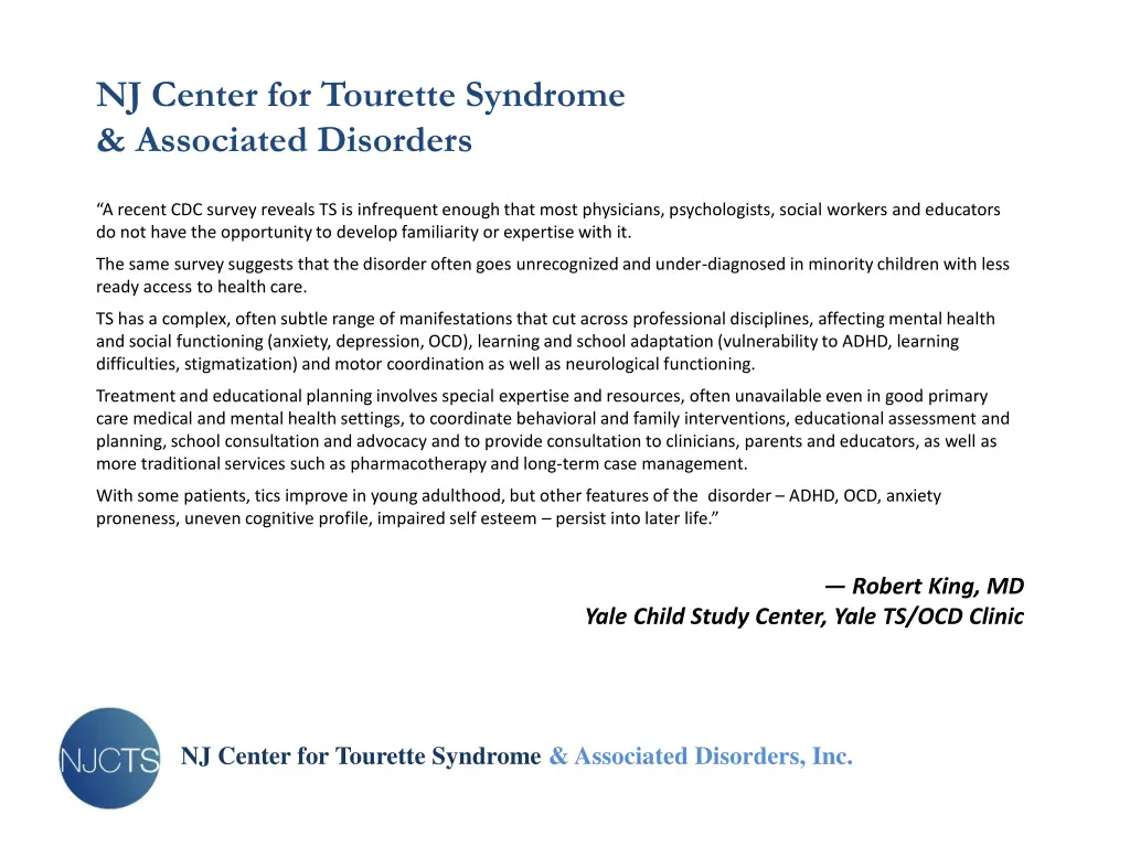 nj center for tourette syndrome associated 1