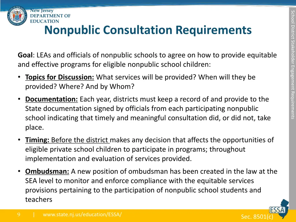 new jersey department of education nonpublic