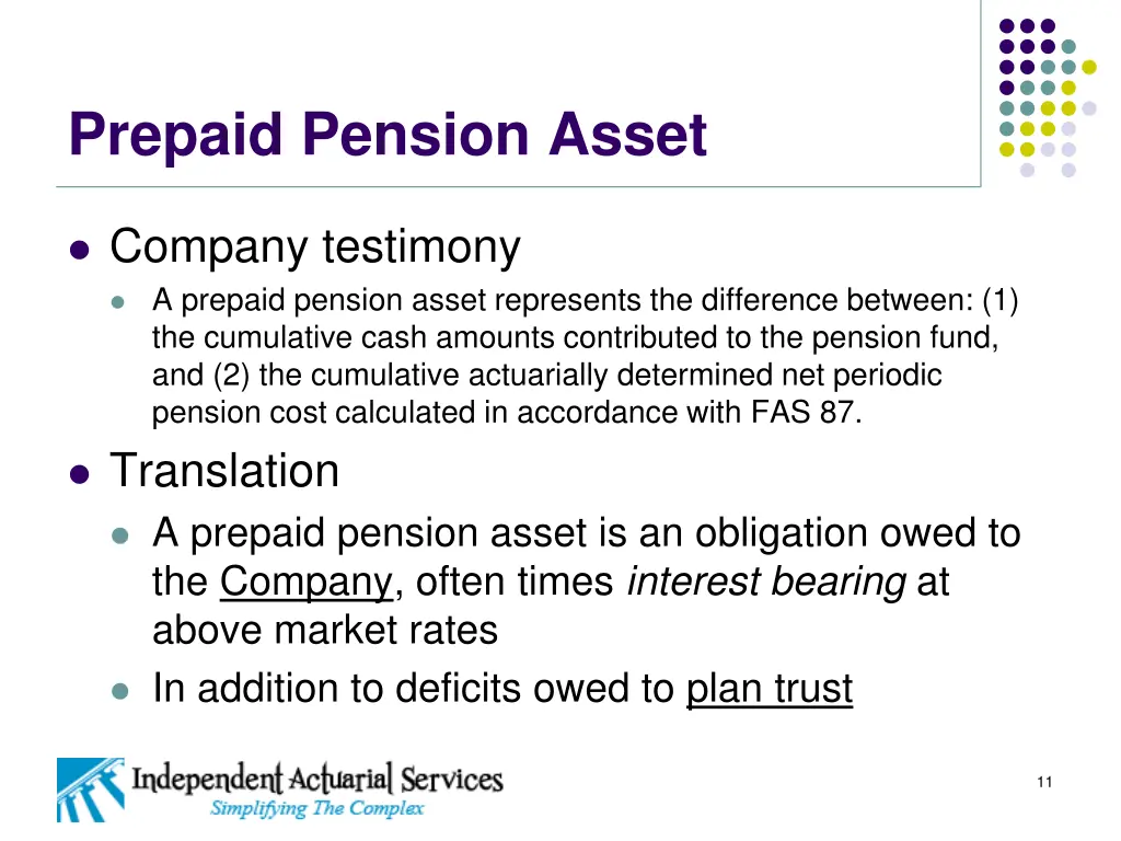 prepaid pension asset