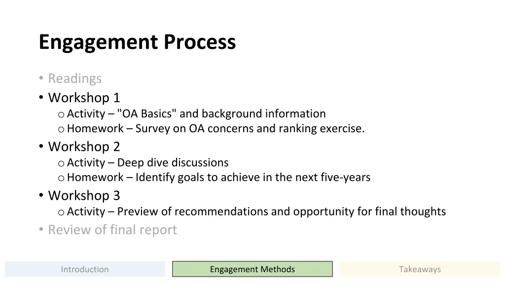 engagement process