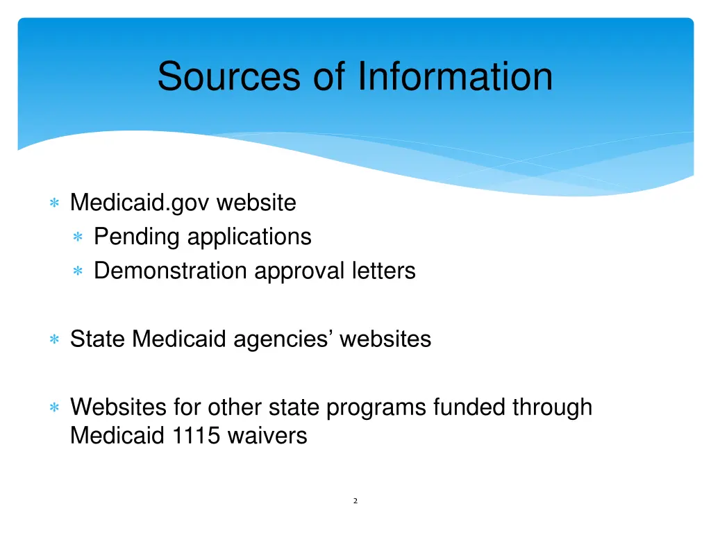 sources of information