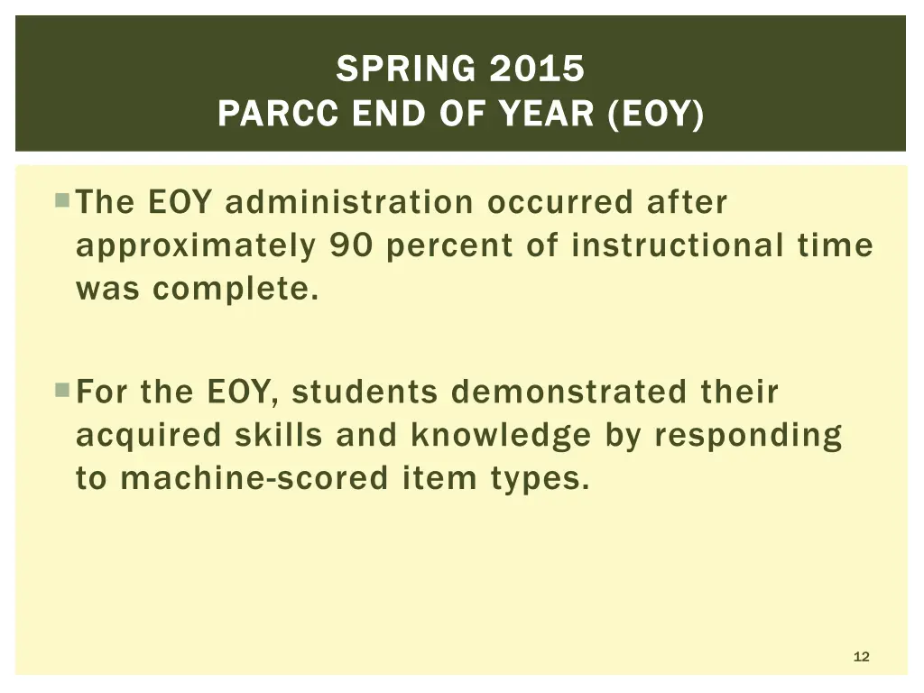 spring 2015 spring 2015 parcc end of year