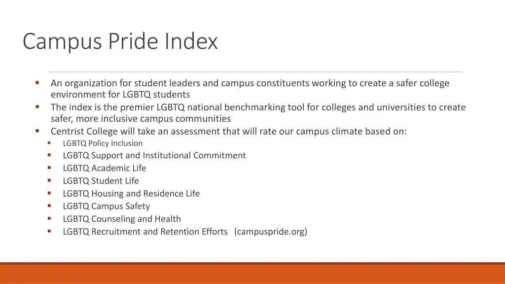 campus pride index