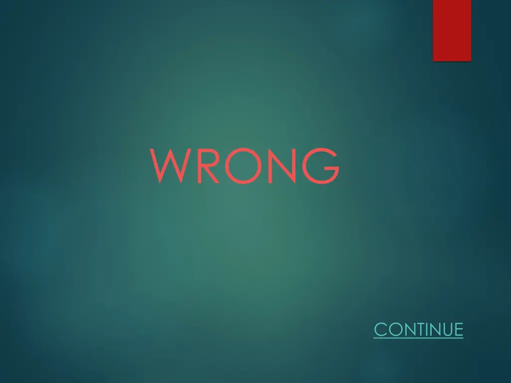 wrong