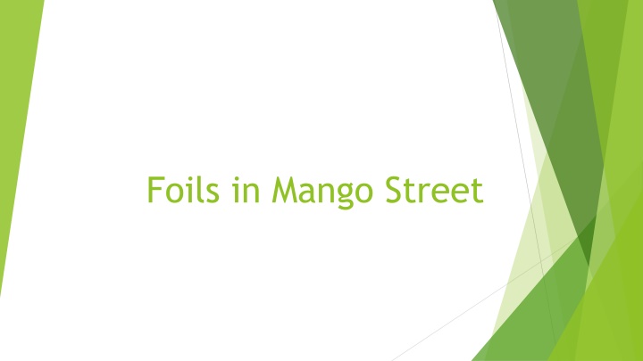 foils in mango street