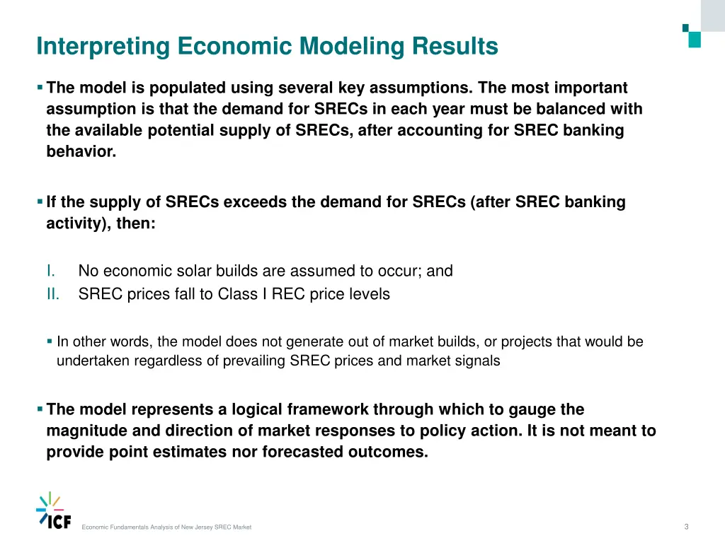 interpreting economic modeling results