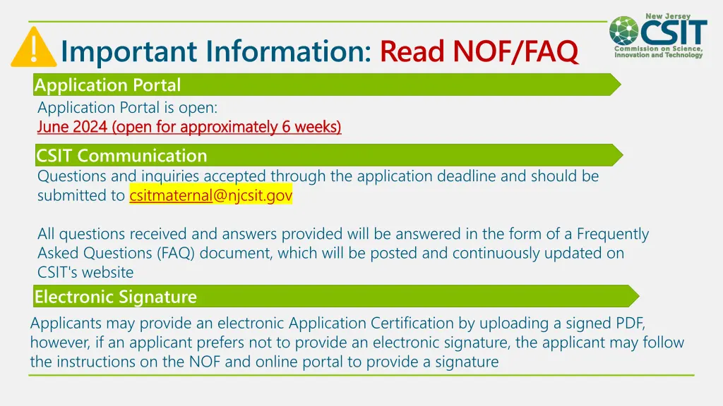 important information read nof faq application