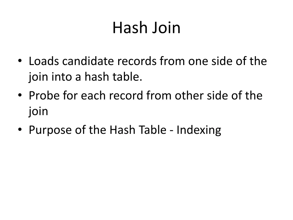 hash join