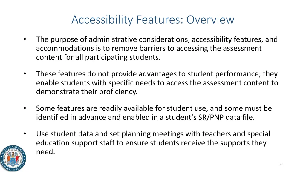 accessibility features overview