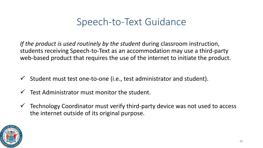 speech to text guidance