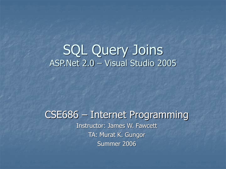 sql query joins asp net 2 0 visual studio 2005