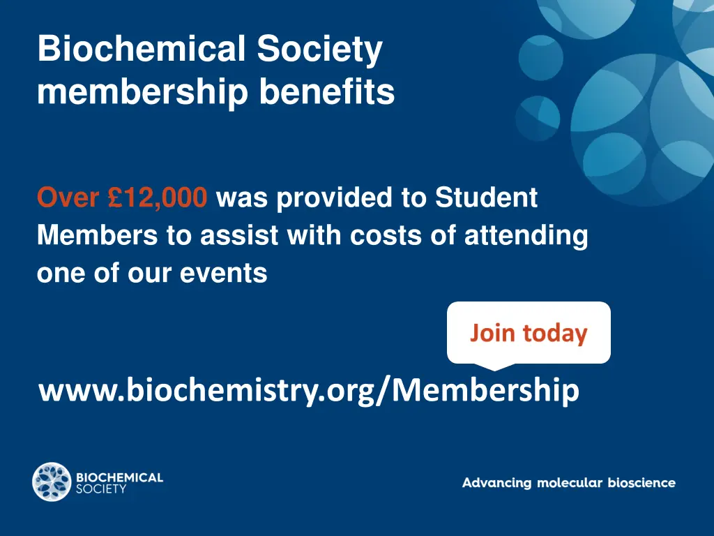 biochemical society membership benefits 1