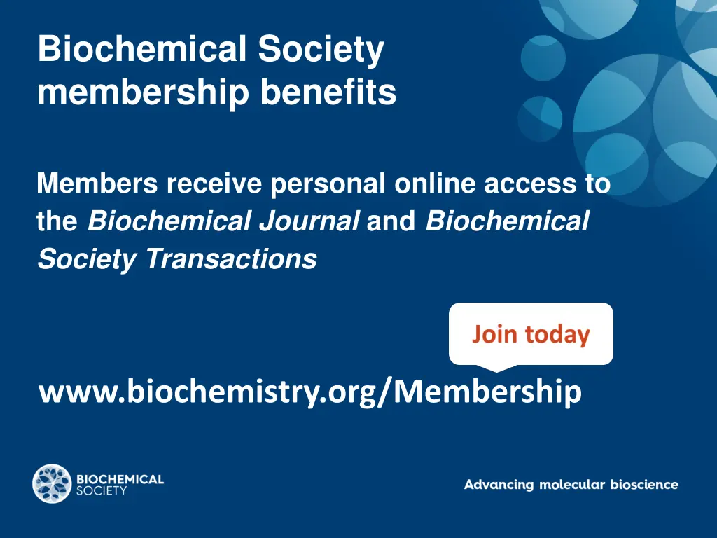 biochemical society membership benefits 2