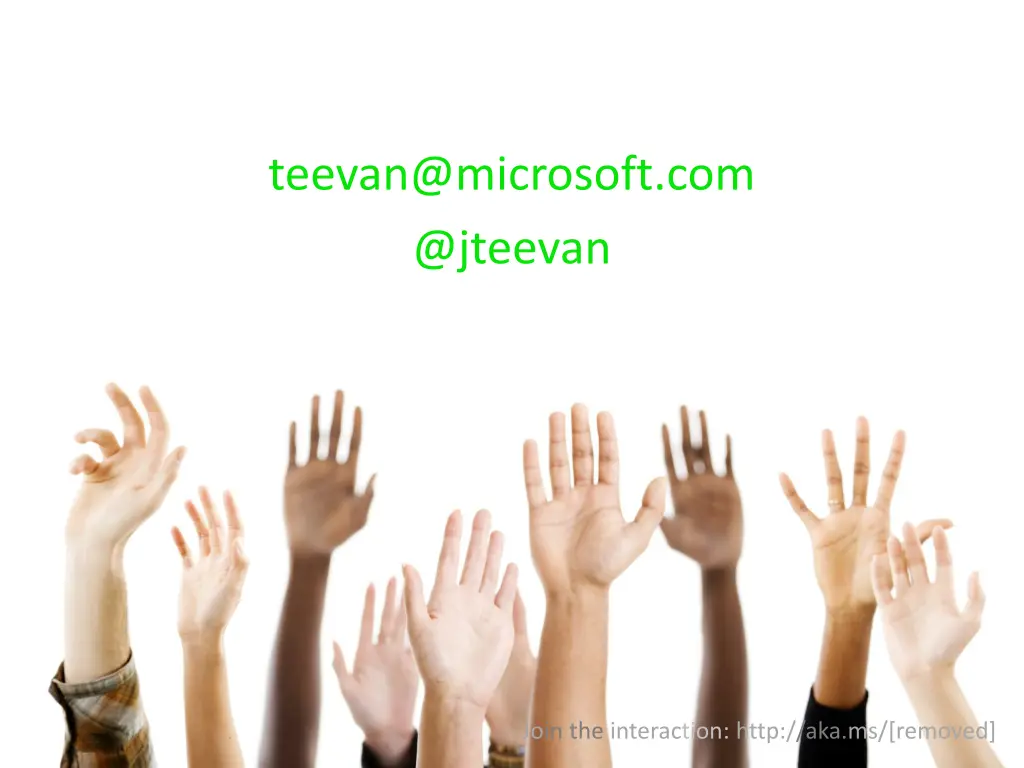 teevan@microsoft com @jteevan