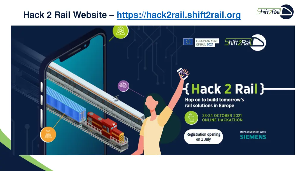 hack 2 rail website https hack2rail shift2rail org