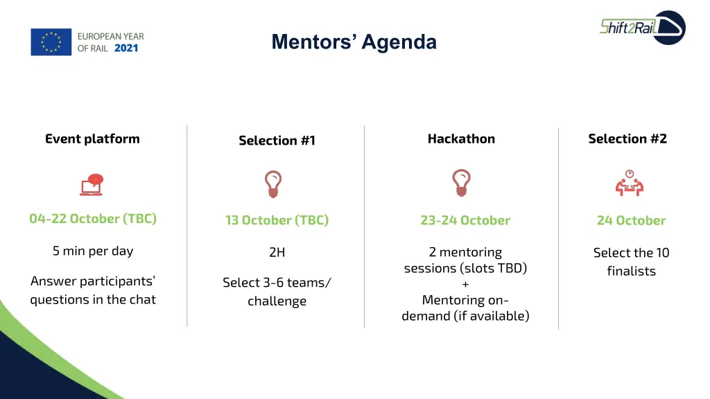 mentors agenda