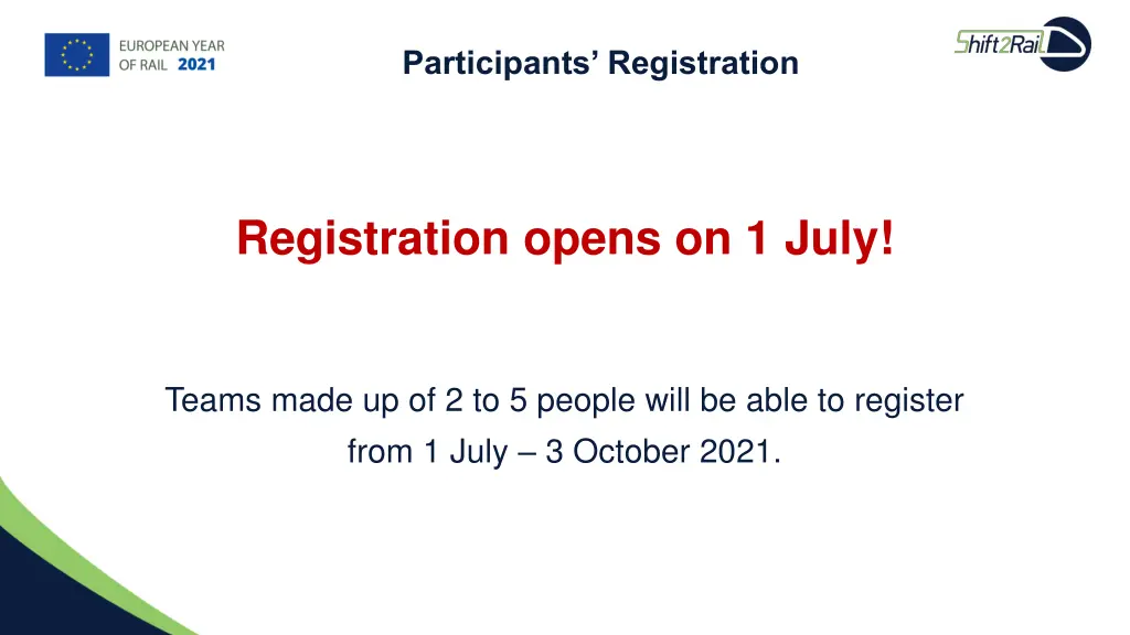 participants registration