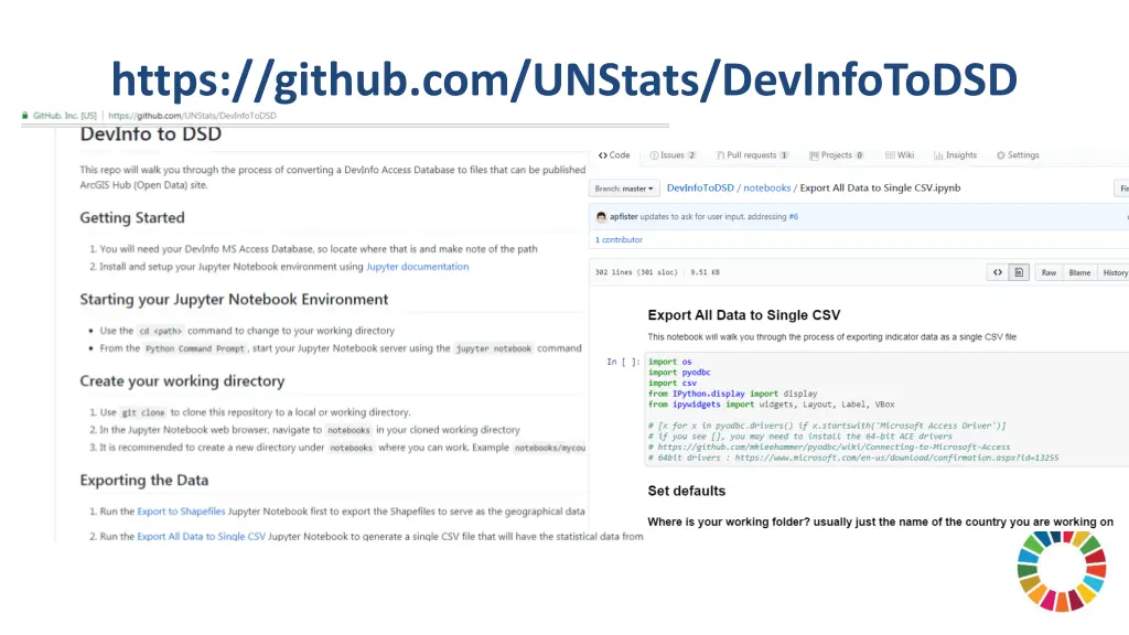 https github com unstats devinfotodsd