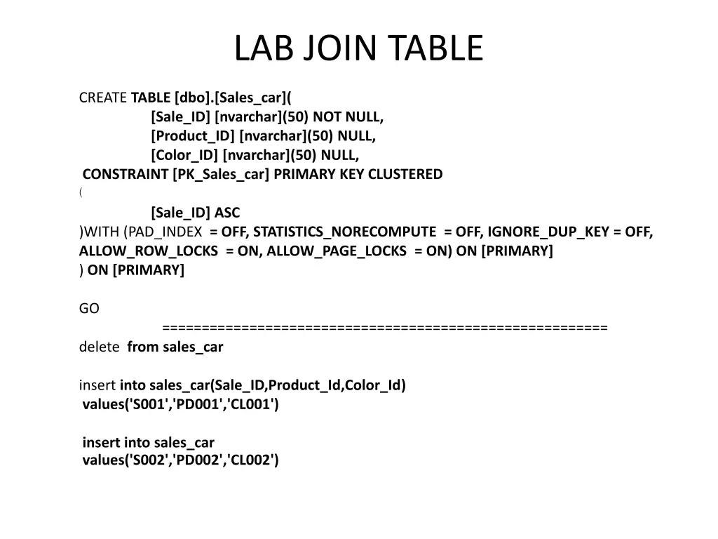 lab join table