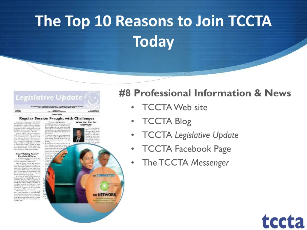 the top 10 reasons to join tccta today 2