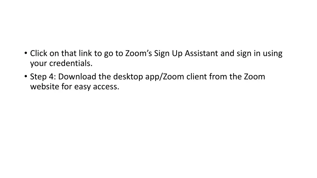 click on that link to go to zoom s sign