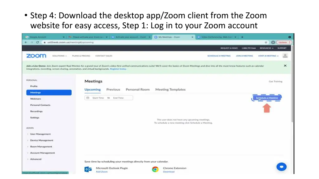 step 4 download the desktop app zoom client from