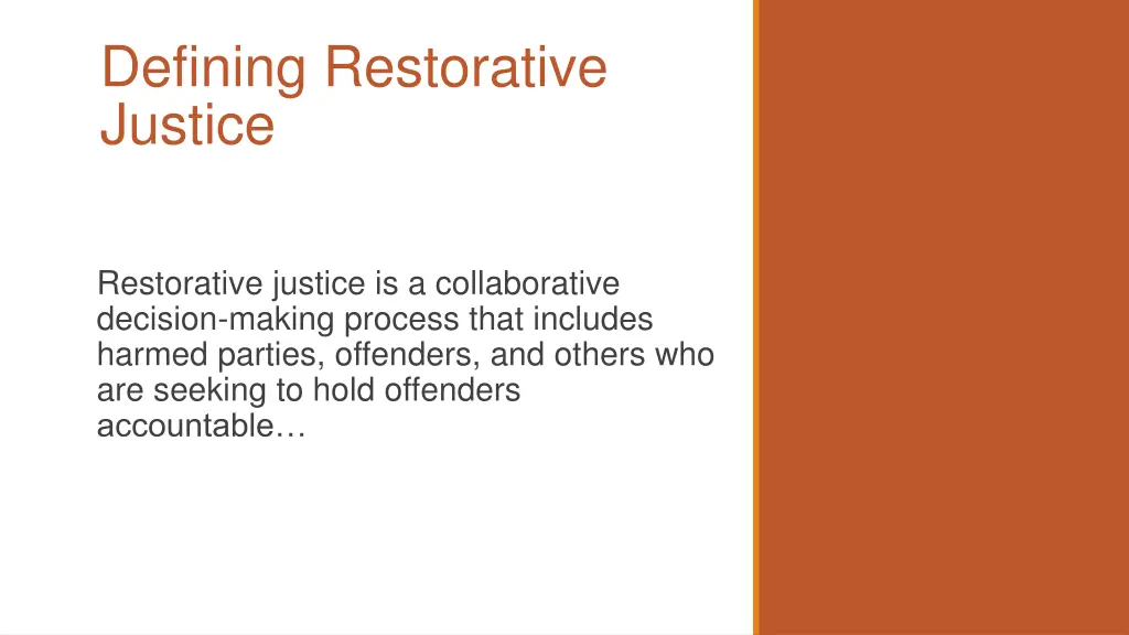 defining restorative justice