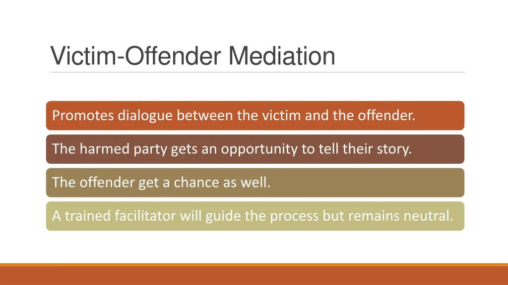 victim offender mediation