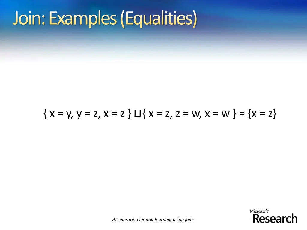 join examples equalities