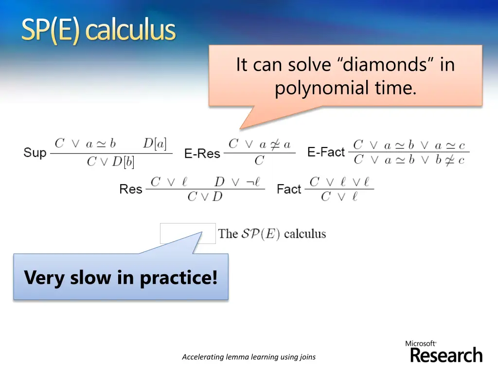 sp e calculus