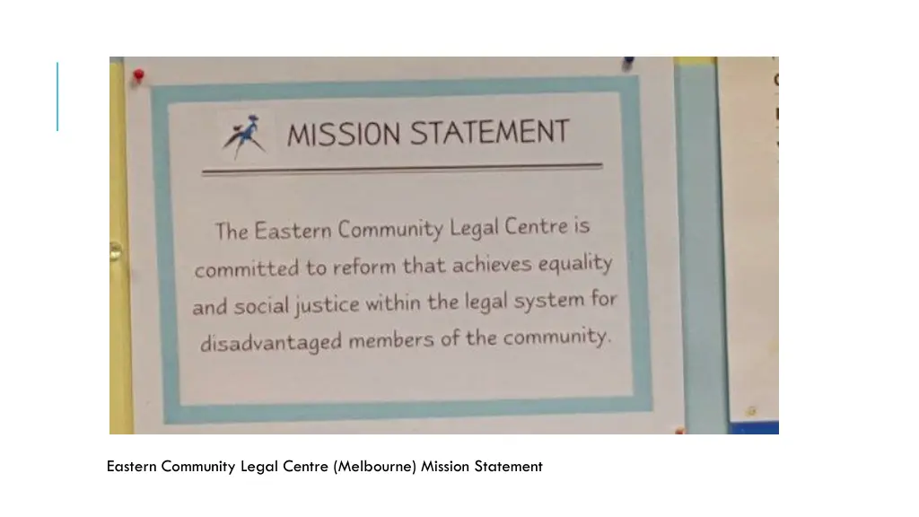 eastern community legal centre melbourne mission