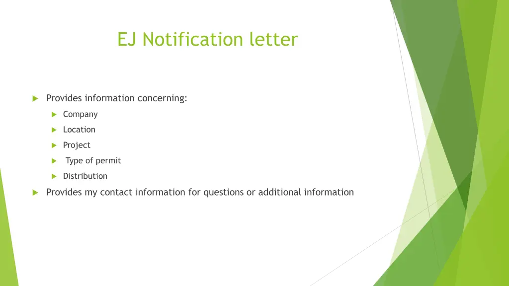 ej notification letter