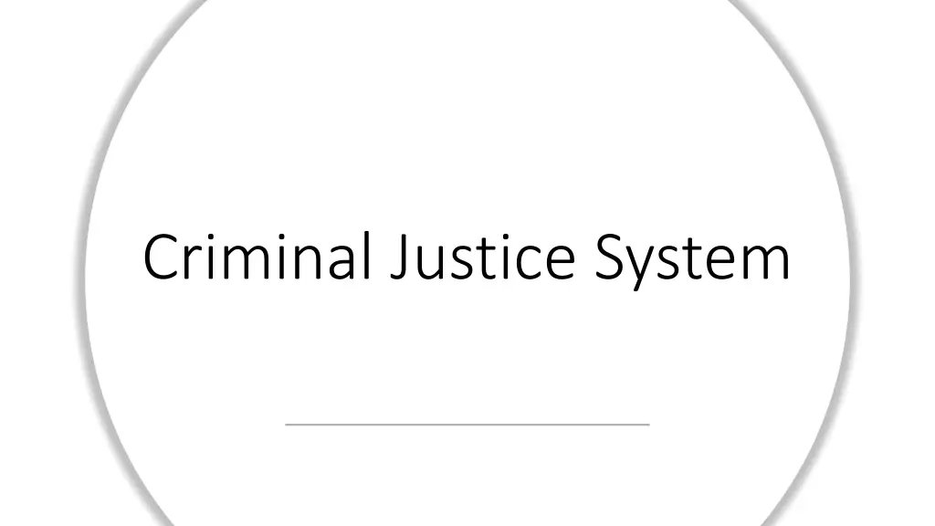 criminal justice system 1