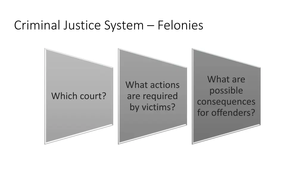 criminal justice system felonies